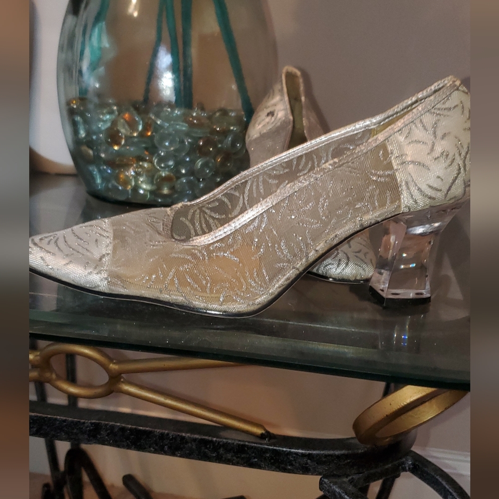 Silver Mesh Heels - Picture 3 of 8